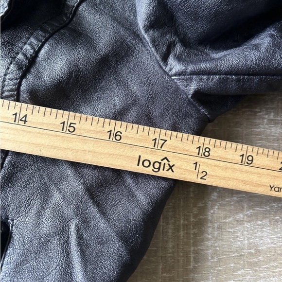 Blanc Noir Women’s Y2K Black Moto Jacket Vegan Faux Leather Full Zip M NWT - Picture 11 of 12